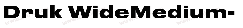 Druk WideMedium字体转换